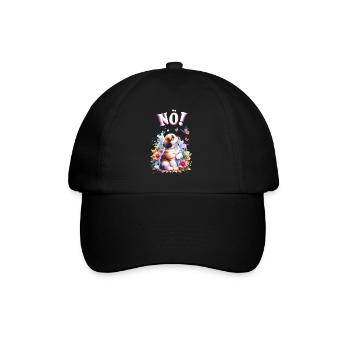 Dog funny saying nope! for dog lovers - Baseball Cap - black/black - Front