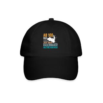Rasenmäher Rasentraktor Aufsitzrasenmäher - Baseballkappe - Schwarz/Schwarz - Vorne