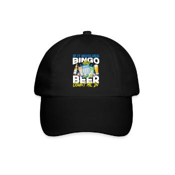 Bingo Player Beer If It Involves - Baseball Cap - black/black - Front