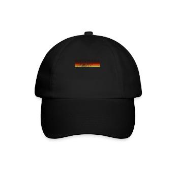 Botswana Botsuana Vintage Botsuanische Retro - Baseballkappe - Schwarz/Schwarz - Vorne
