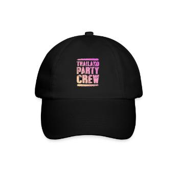 Thailand Party Crew Bunt - Baseballkappe - Schwarz/Schwarz - Vorne