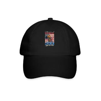 Patriotischer Lineman Sea to Shining Sea Light der Weg - Baseballkappe - Schwarz/Schwarz - Vorne