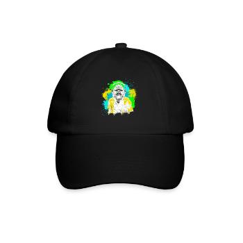 DJ Monkey Music Party Fun Sunglasses Monkey Headph - Baseball Cap - black/black - Front