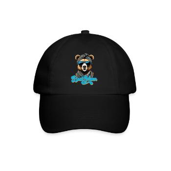 Best Mom Funny Mama Bear Mother Bear Design - Baseball Cap - black/black - Front