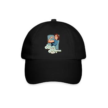 Best Mom Proud Mom Funny Mom Design - Baseball Cap - black/black - Front