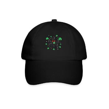 Mothman Shamrock - Baseballkappe - Schwarz/Schwarz - Vorne