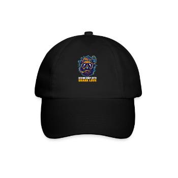 Biologist Shark Lover Diving Deep into Shark Love - Baseball Cap - black/black - Front