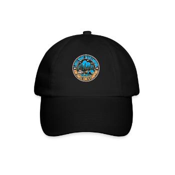 I Just Want To Go Camping And Smell A Campfire 3 - Baseball Cap - black/black - Front