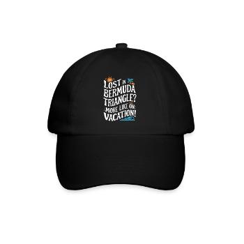 Mysterious disappearances in the Bermuda Triangle - Baseball Cap - black/black - Front