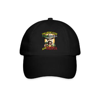 Tacos Tequila Fiesta Cinco De Mayo Fun Design - Baseball Cap - black/black - Front