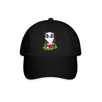 Panda Christmas Christmas Sock - Baseball Cap - black/black - Front