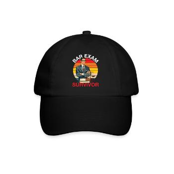 Bar Exam Survivor 6 - Baseballkappe - Schwarz/Schwarz - Vorne