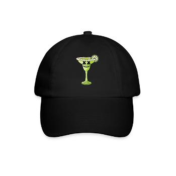 X Eyes Margarita Cinco de Mayo Lustige Margarita - Baseballkappe - Schwarz/Schwarz - Vorne