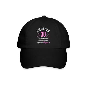 Finally 30 I can do everything I know everything - Baseball Cap - black/black - Front
