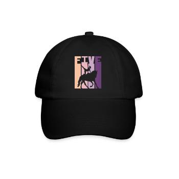 Loves Horse Vaulting Gift - Baseball Cap - black/black - Front