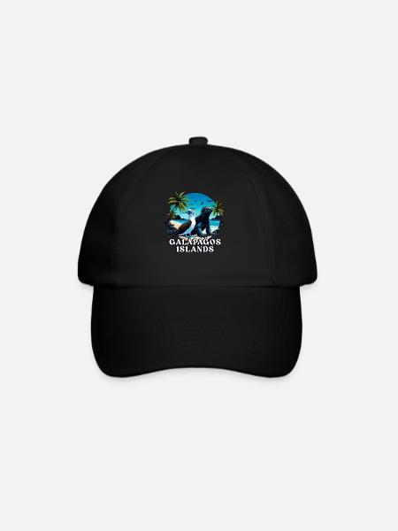 Galápagos Islands - Baseballkappe - Schwarz/Schwarz