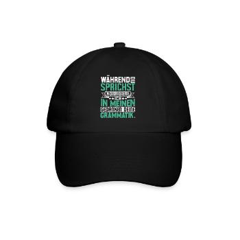 Funny sayings - Baseball Cap - black/black - Front
