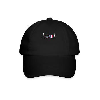 Antigua and Barbuda France Vintage Flag - Baseball Cap - black/black - Front