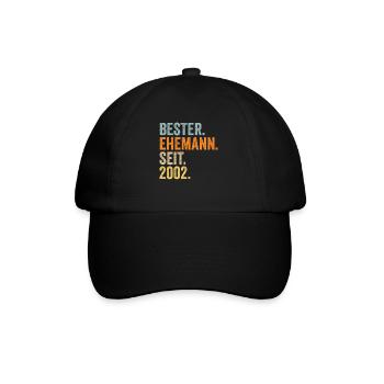Meilleur mari de la Saint-Valentin depuis 2002 - Casquette classique - noir/noir - Devant