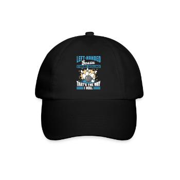 Bowling Left-handed Left-handed bowler - Baseball Cap - black/black - Front