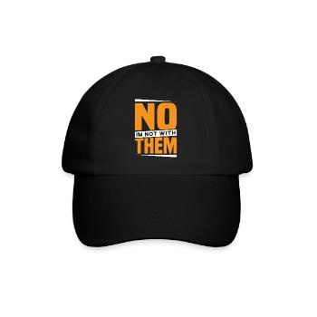 No I'm Not With Them 29 - Baseball Cap - black/black - Front