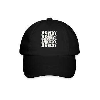 Western Country Texas Cowboyhut - Baseballkappe - Schwarz/Schwarz - Vorne