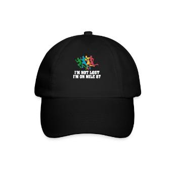 I'm Not Lost I'm On Mile 87 Marathon - Baseball Cap - black/black - Front