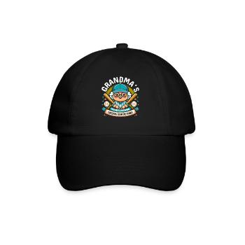 Journée des grands-parents de grand-mère de baseball - Casquette classique - noir/noir - Devant