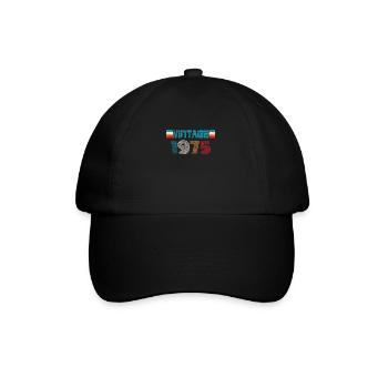 Millésime anniversaire 1975 - Casquette classique - noir/noir - Devant