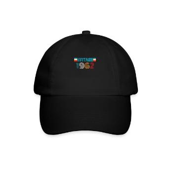 Millésime anniversaire 1962 - Casquette classique - noir/noir - Devant