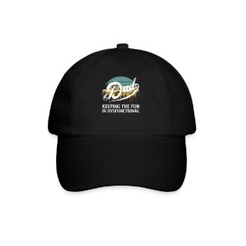 Humorvoller Vatertag Spruch Perfekter Style - Baseballkappe - Schwarz/Schwarz - Vorne