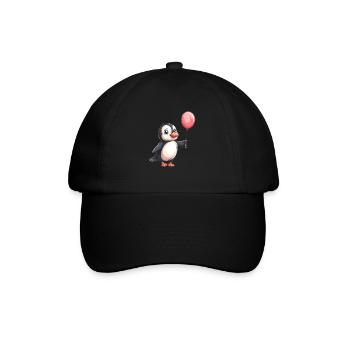 Ballon Pingouin Kawaii Pingouin Mignon - Casquette classique - noir/noir - Devant