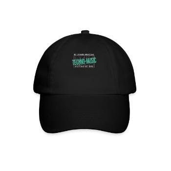 Hardcore Rave Music Raver, EDM, House Music - Baseball Cap - black/black - Front