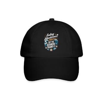 Mysterious disappearances in the Bermuda Triangle - Baseball Cap - black/black - Front