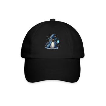 Pingouin Sorcier Kawaii Pingouin Mignon - Casquette classique - noir/noir - Devant