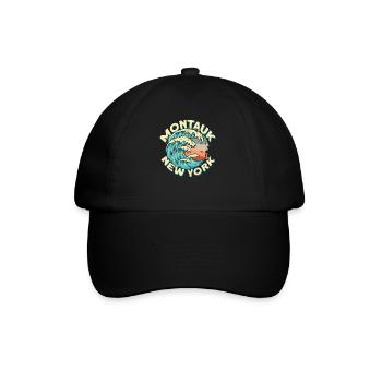 Montauk New York Design - Baseball Cap - black/black - Front