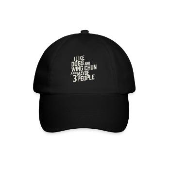 Cadeau d’arts martiaux Wing Chun - Casquette classique - noir/noir - Devant