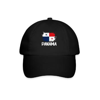 Panama Flag Panamanian Panama Flag - Baseball Cap - black/black - Front