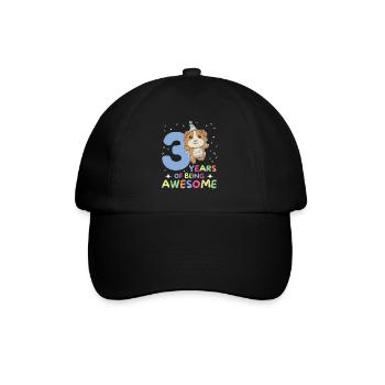 Cochon d’Inde pour les enfants de 3 ans - Casquette classique - noir/noir - Devant