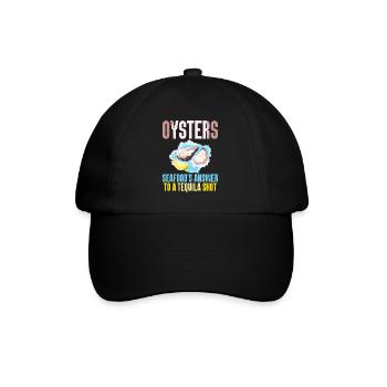 Oyster Gifts - Baseballkappe - Schwarz/Schwarz - Vorne