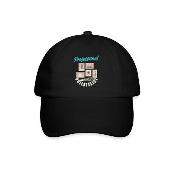 Expert in Stamps: The Professional Philatelist - Baseball Cap - black/black - Front