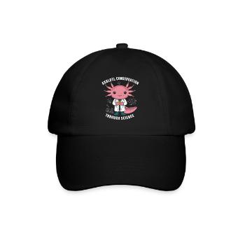 Axolotl Science Teacher Mexican Salamander - Baseball Cap - black/black - Front