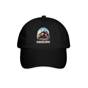 Giant tortoises Giant tortoise - Baseball Cap - black/black - Front
