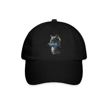 Wolf - Baseball Cap - black/black - Front