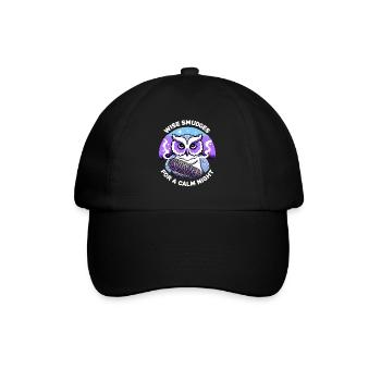 Smudge Sage Feder Spirituelle Hexerei Meditieren - Baseballkappe - Schwarz/Schwarz - Vorne