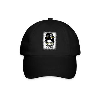 Wir sind alle ein bisschen 10-96 hier Damen Dispat - Baseballkappe - Schwarz/Schwarz - Vorne