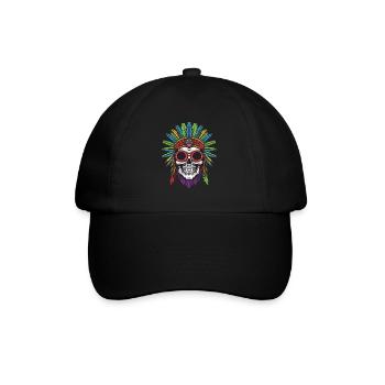 Crâne Apache Indien - Casquette classique - noir/noir - Devant