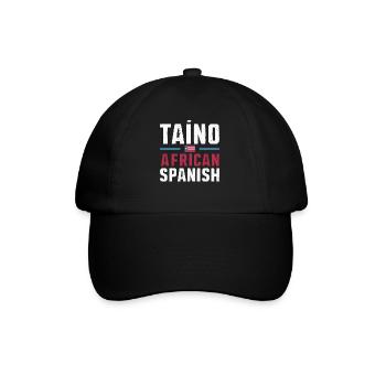 Taino-Indianer Puerto Rico Boricua Puerto-Ricaner - Baseballkappe - Schwarz/Schwarz - Vorne