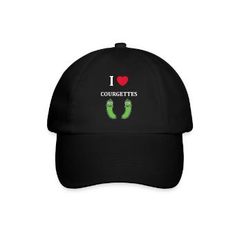 courgette - Casquette classique - noir/noir - Devant