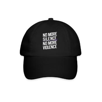 Raising awareness of domestic violence - Baseball Cap - black/black - Front